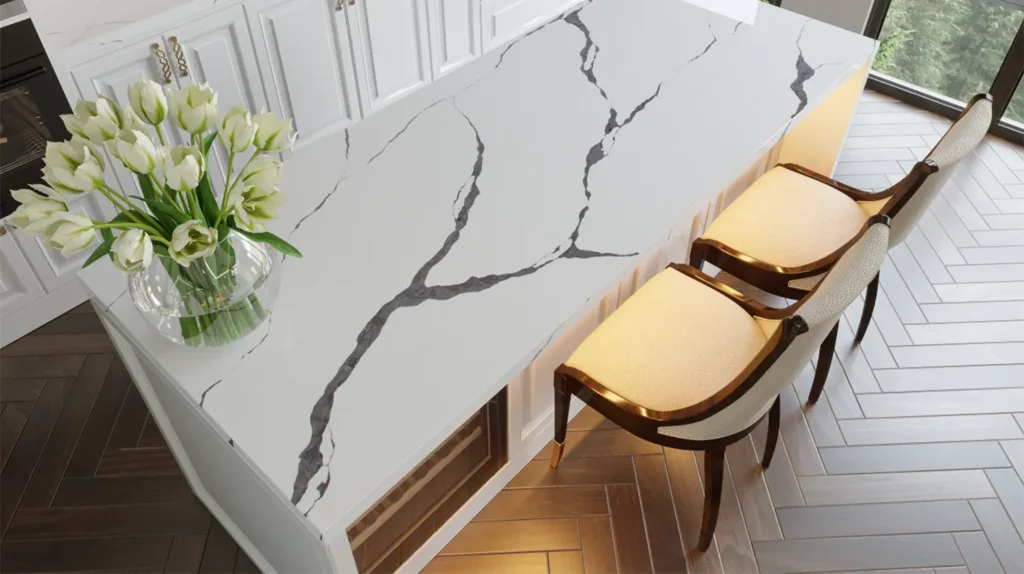 Кварцевый остров на кухню — MAS — Modern Acrylic Stone