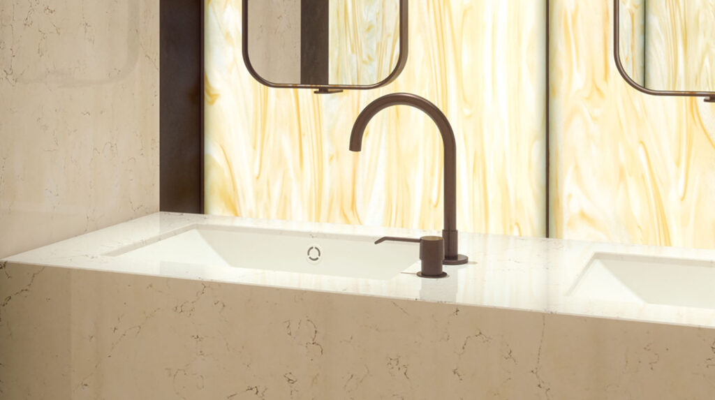 Стінова панель з підсвіткою з акрилового каменю — MAS — Modern Acrylic Stone