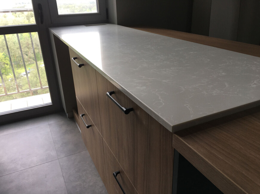 Кухонная столешница и накладка на остров из кварца Avant Quartz 2032 Гренобль — фото 3 — MAS — Modern Acrylic Stone