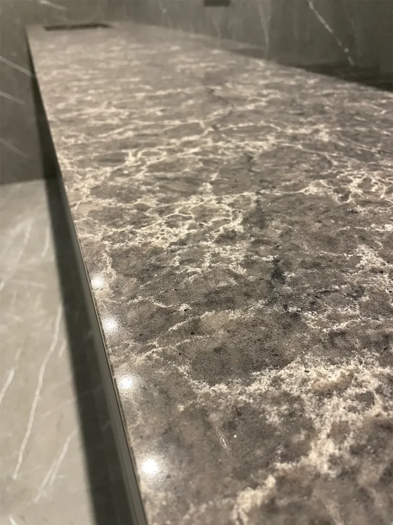 Прямая столешница из кварца Caesarstone 6003 Coastal Grey — фото 3 — MAS — Modern Acrylic Stone