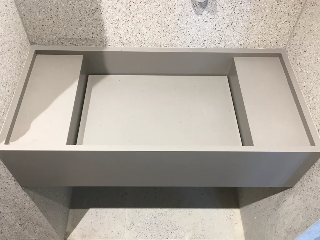 Умывальник из кварцевого агломерата Caesarstone 4003 Sleek Concrete — фото 2 — MAS — Modern Acrylic Stone