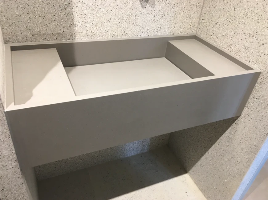 Умывальник из кварцевого агломерата Caesarstone 4003 Sleek Concrete — фото 3 — MAS — Modern Acrylic Stone
