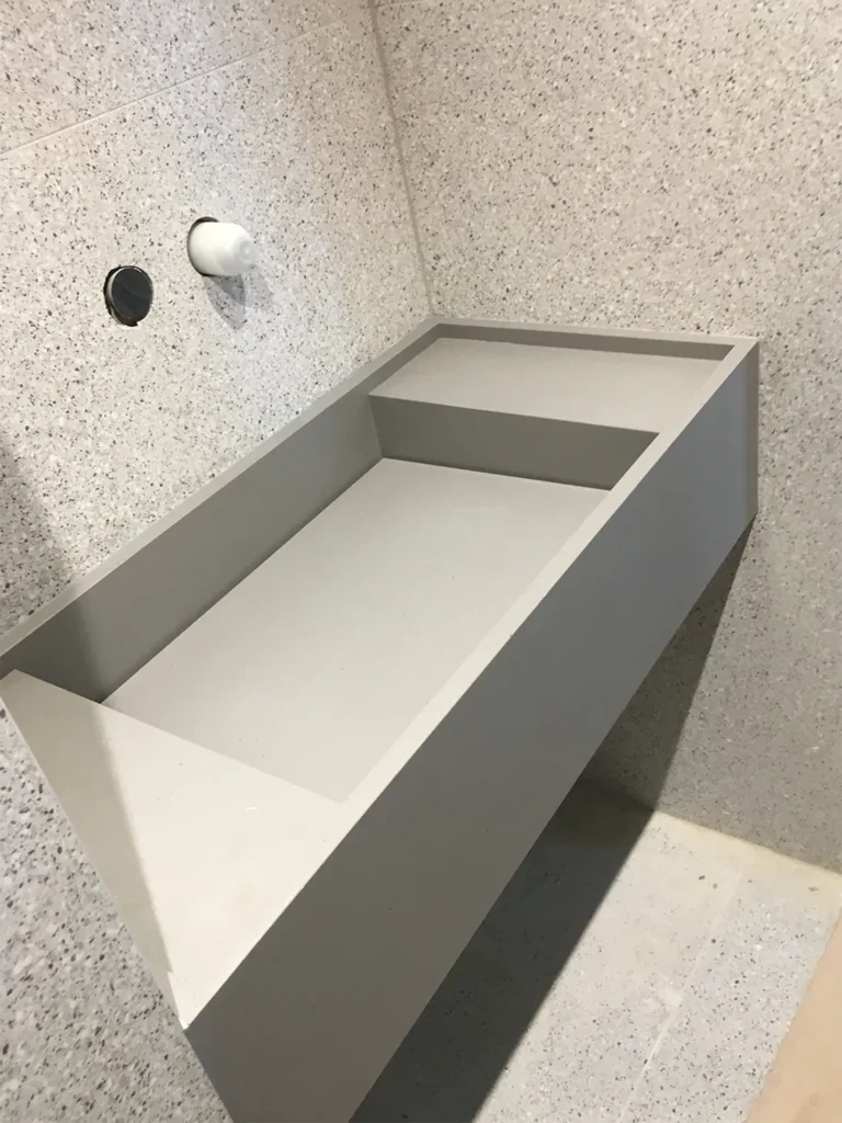 Умивальник з кварцового агломерату Caesarstone 4003 Sleek Concrete — фото 4 — MAS — Modern Acrylic Stone