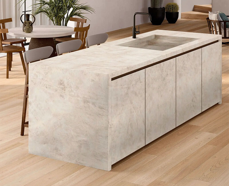 Широкоформатна керамогранітна плита ABK Stone Diamond Ivory — фото 4 — MAS — Modern Acrylic Stone