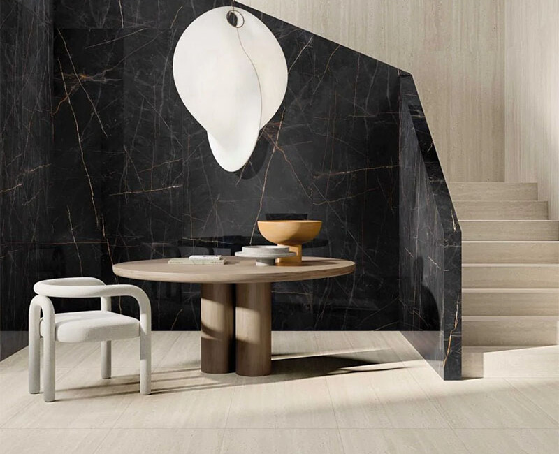 Широкоформатна керамогранітна плита ABK Stone Precious Black — фото 3 — MAS — Modern Acrylic Stone