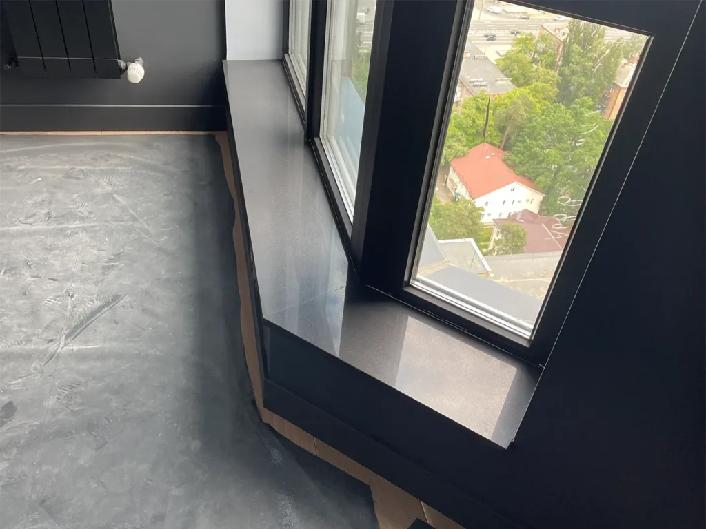 Подоконники из кварцевого агломерата Atem Antracita 1119 — фото 4 — MAS — Modern Acrylic Stone
