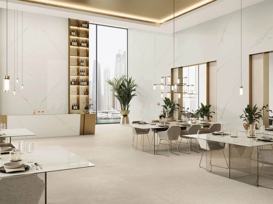 Широкоформатная керамогранитная плита Atlas Plan Calacatta Meraviglia — фото 4 — MAS — Modern Acrylic Stone