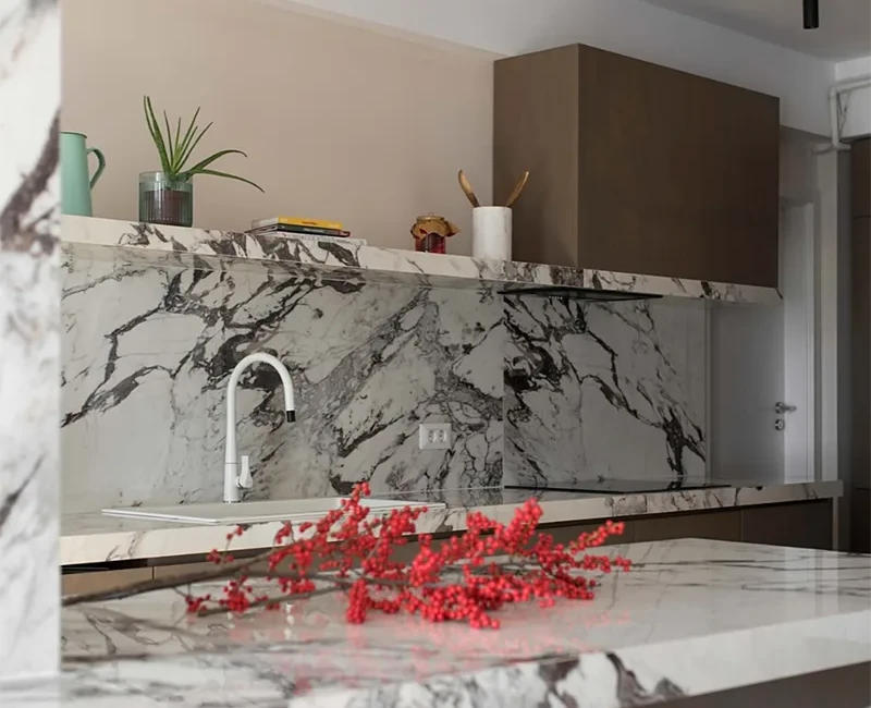 Широкоформатна керамогранітна плита Marazzi Grande Marble Look Capraia — фото 3 — MAS — Modern Acrylic Stone