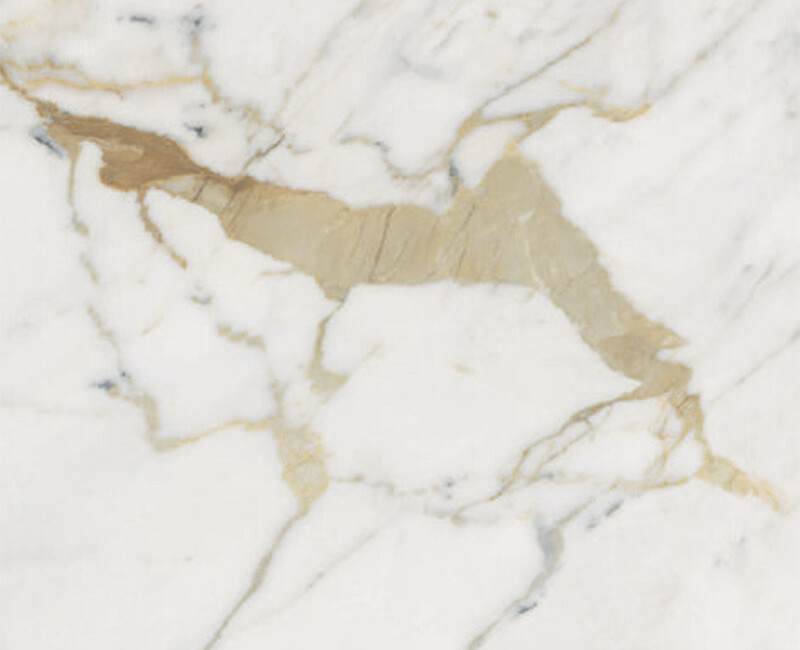 Широкоформатная керамогранитная плита Marazzi Grande Marble Look Golden White — фото 1 — MAS — Modern Acrylic Stone