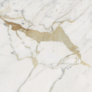 Широкоформатна керамогранітна плита Marazzi Grande Marble Look Golden White — фото 1 — MAS — Modern Acrylic Stone