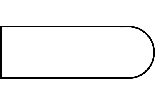 Товщина ― 20 мм, Bullnose, R10 мм/R10 мм