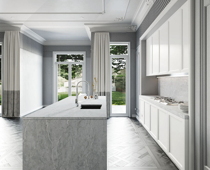 Штучний кварцовий камінь Vicostone BQ7704 Verdelia — фото 4 — MAS — Modern Acrylic Stone