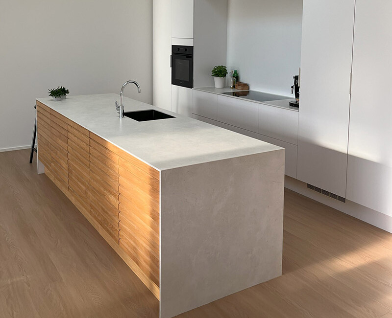 Широкоформатная керамогранитная плита Dekton Sandik — фото 4 — MAS — Modern Acrylic Stone