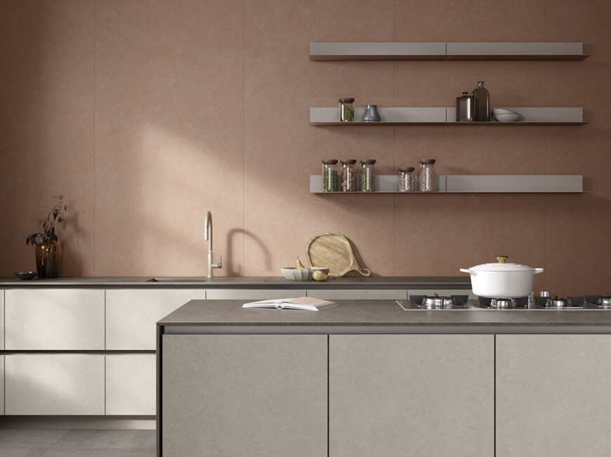 Широкоформатна керамогранітна плита Laminam Gemini Acero — фото 4 — MAS — Modern Acrylic Stone