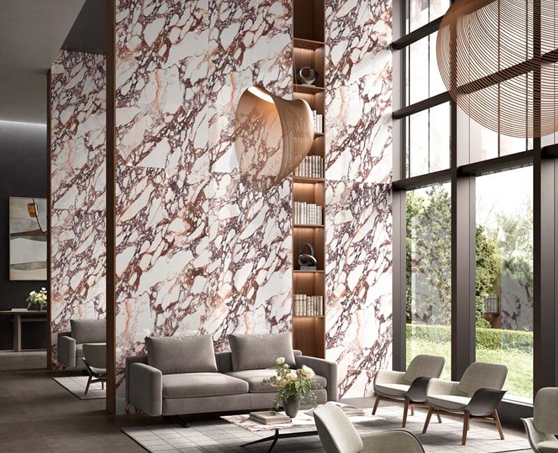 Широкоформатна керамогранітна плита Laminam I Naturali Calacatta Viola — фото 3 — MAS — Modern Acrylic Stone