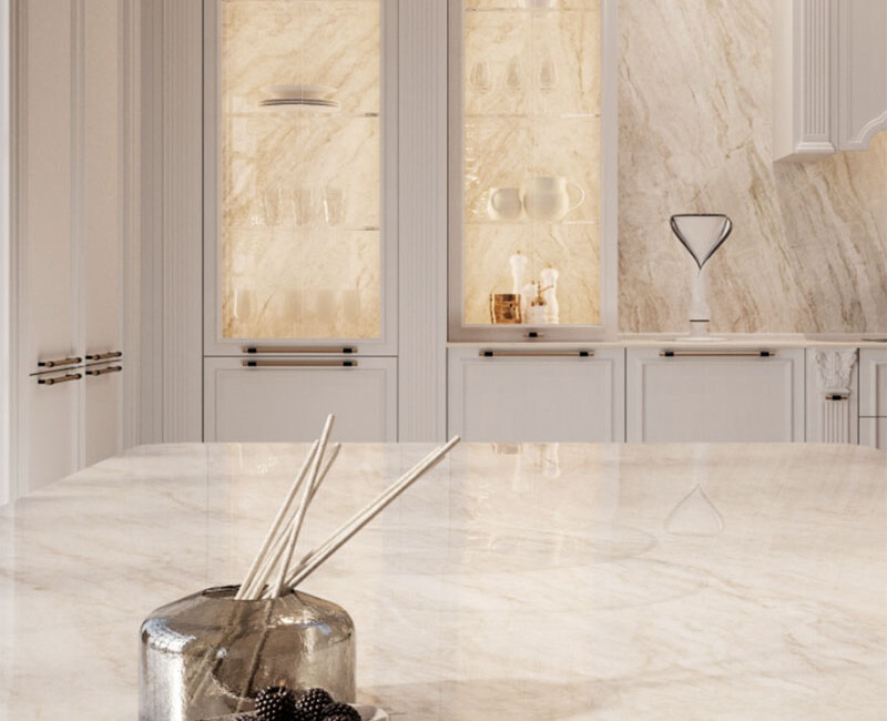 Широкоформатная керамогранитная плита Laminam I Naturali Taj Mahal — фото 3 — MAS — Modern Acrylic Stone