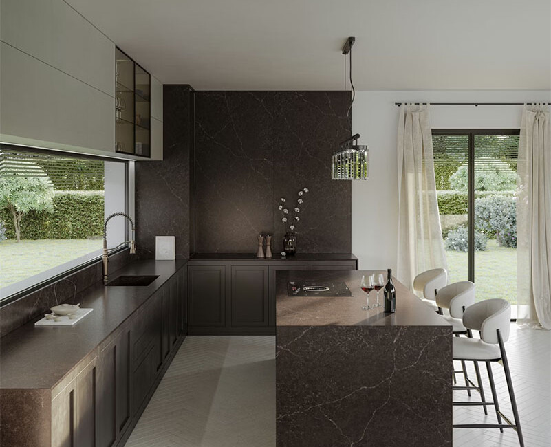Штучний кварцовий камінь Silestone Chateau Brown — фото 5 — MAS — Modern Acrylic Stone