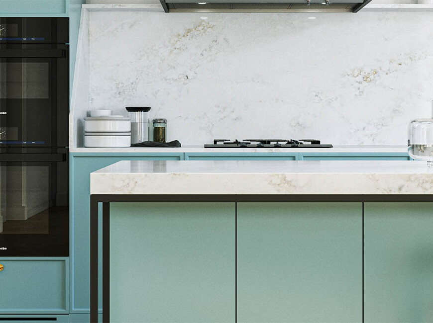 Искусственный кварцевый камень Vicostone BQ6880 Nuvolato — фото 5 — MAS — Modern Acrylic Stone