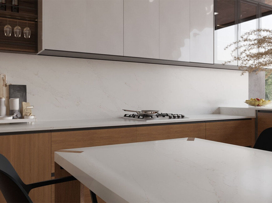 Искусственный кварцевый камень Vicostone BQ8926 Calacatta Caldia — фото 8 — MAS — Modern Acrylic Stone