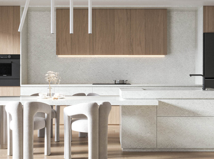 Штучний кварцовий камінь Vicostone BQ9660 Sollight — фото 6 — MAS — Modern Acrylic Stone