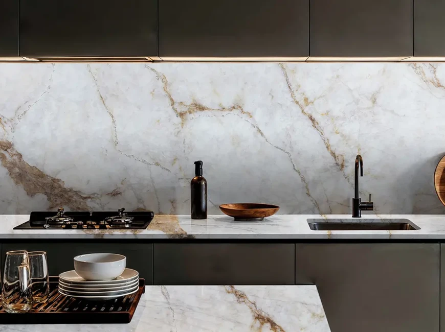 Искусственный кварцевый камень Avant Quartz 5750 Calacatta Chery — фото 3 — MAS — Modern Acrylic Stone