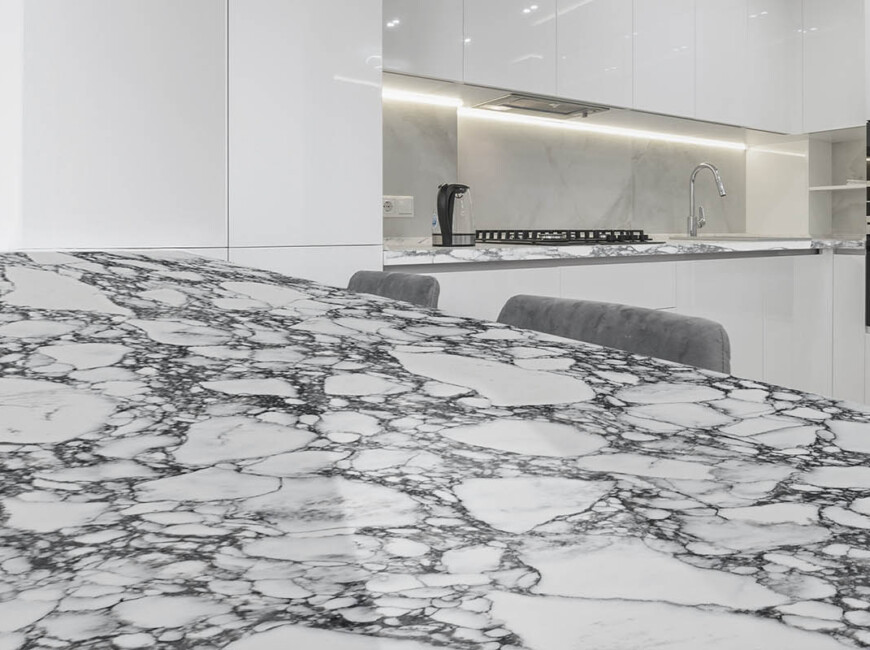 Искусственный кварцевый камень Avant Quartz 9070 Arabescato Alencon — фото 4 — MAS — Modern Acrylic Stone