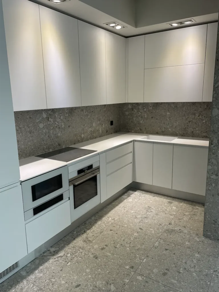 Стільниця та мийка з акрилового каменю Grandex A-422 Snow Pile — фото 2 — MAS — Modern Acrylic Stone