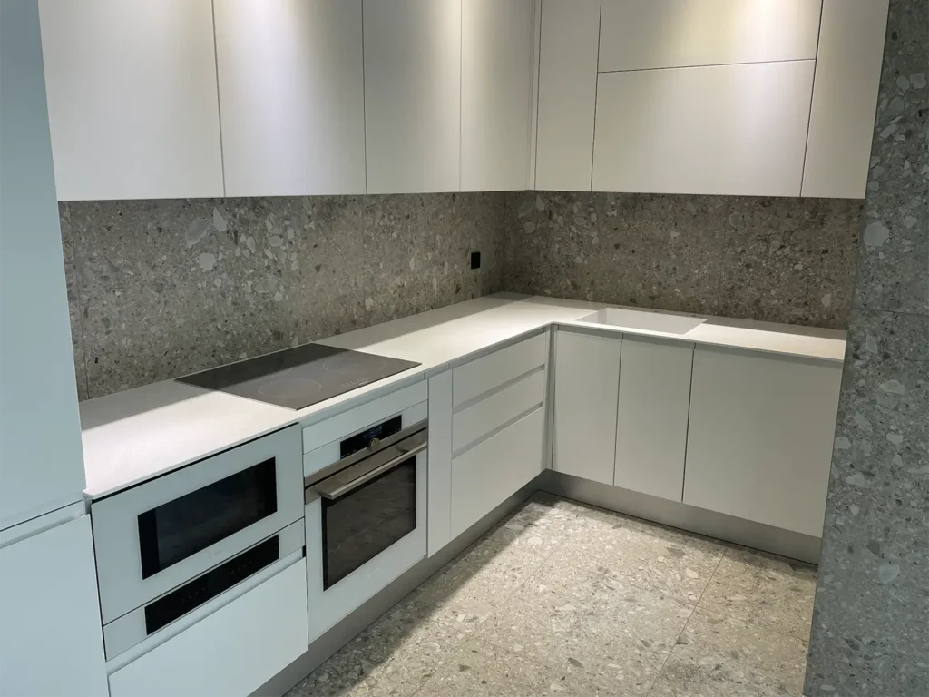 Столешница и мойка из акрилового камня Grandex A-422 Snow Pile — фото 1 — MAS — Modern Acrylic Stone