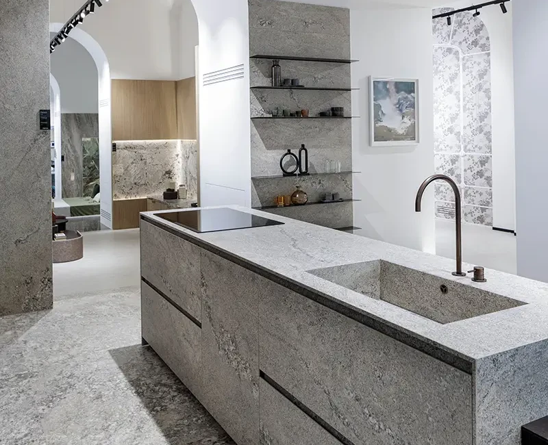 Широкоформатная керамогранитная плита Florim Stone Plimawhite — фото 6 — MAS — Modern Acrylic Stone