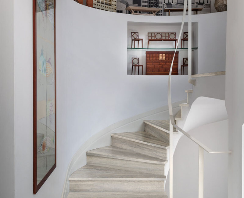 Широкоформатна керамогранітна плита Marazzi Grande Stone Look Travertino Silver 3D — фото 6 — MAS — Modern Acrylic Stone