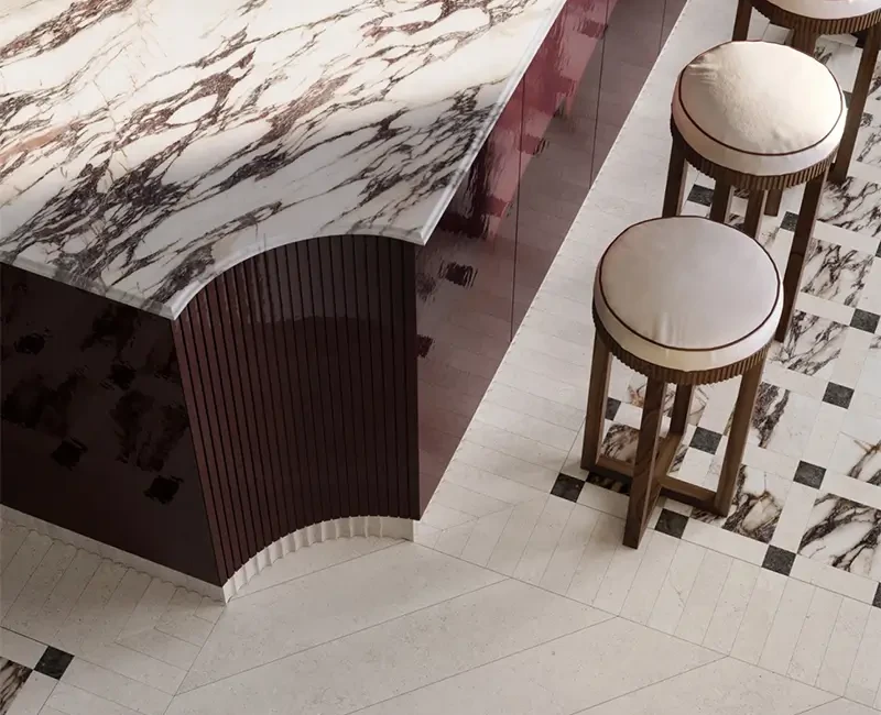 Широкоформатна керамогранітна плита Sapienstone Fior Di Viola 4D — фото 3 — MAS — Modern Acrylic Stone