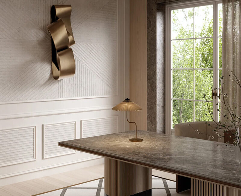 Широкоформатна керамогранітна плита Sapienstone Grigio Savelli — фото 4 — MAS — Modern Acrylic Stone