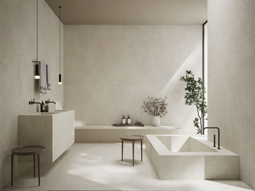 Широкоформатная керамогранитная плита Ascale Amaya Linen — фото 6 — MAS — Modern Acrylic Stone